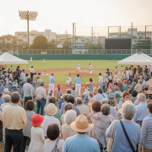 地元商店街と連携した千葉市の野球観戦イベント